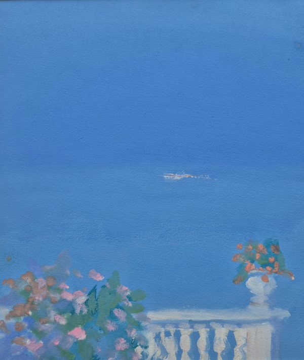 On The Terrace, Goa Gouache